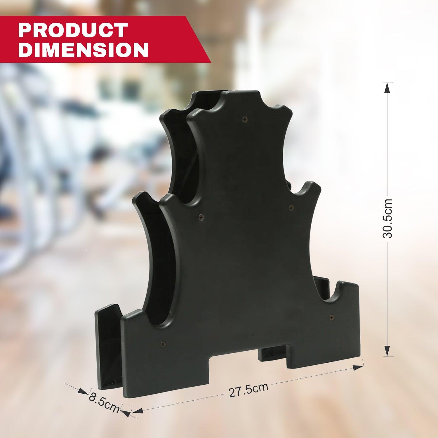 Dumbbell Set with Rack - 12kg Weights Set With Stand Rack Aerobics Gym Class Workout Exercise & Fitness - Tophatter Daily Deals