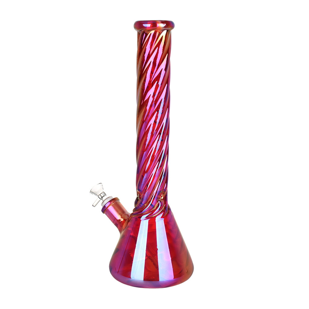 Ruby Luster Beaker Bong Bongs - Tophatter Daily Deals