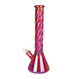 Ruby Luster Beaker Bong Bongs - Tophatter Daily Deals