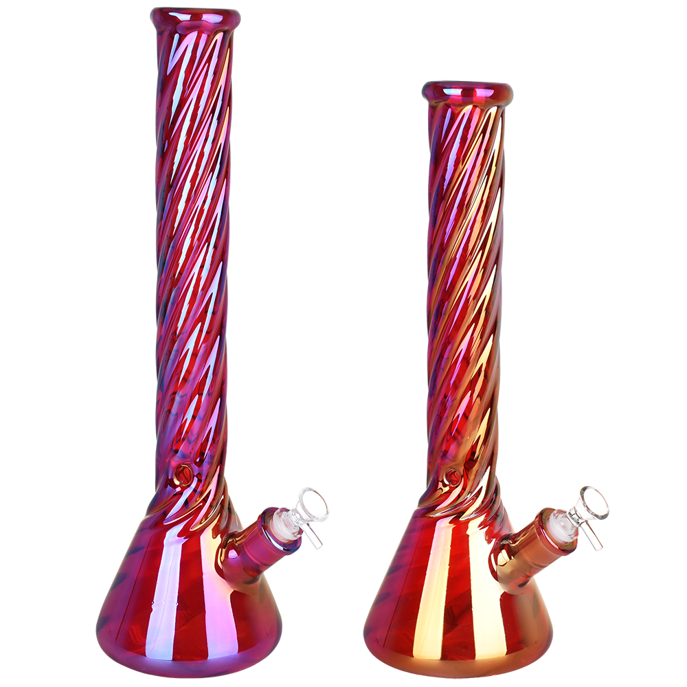 Ruby Luster Beaker Bong Bongs - Tophatter Daily Deals