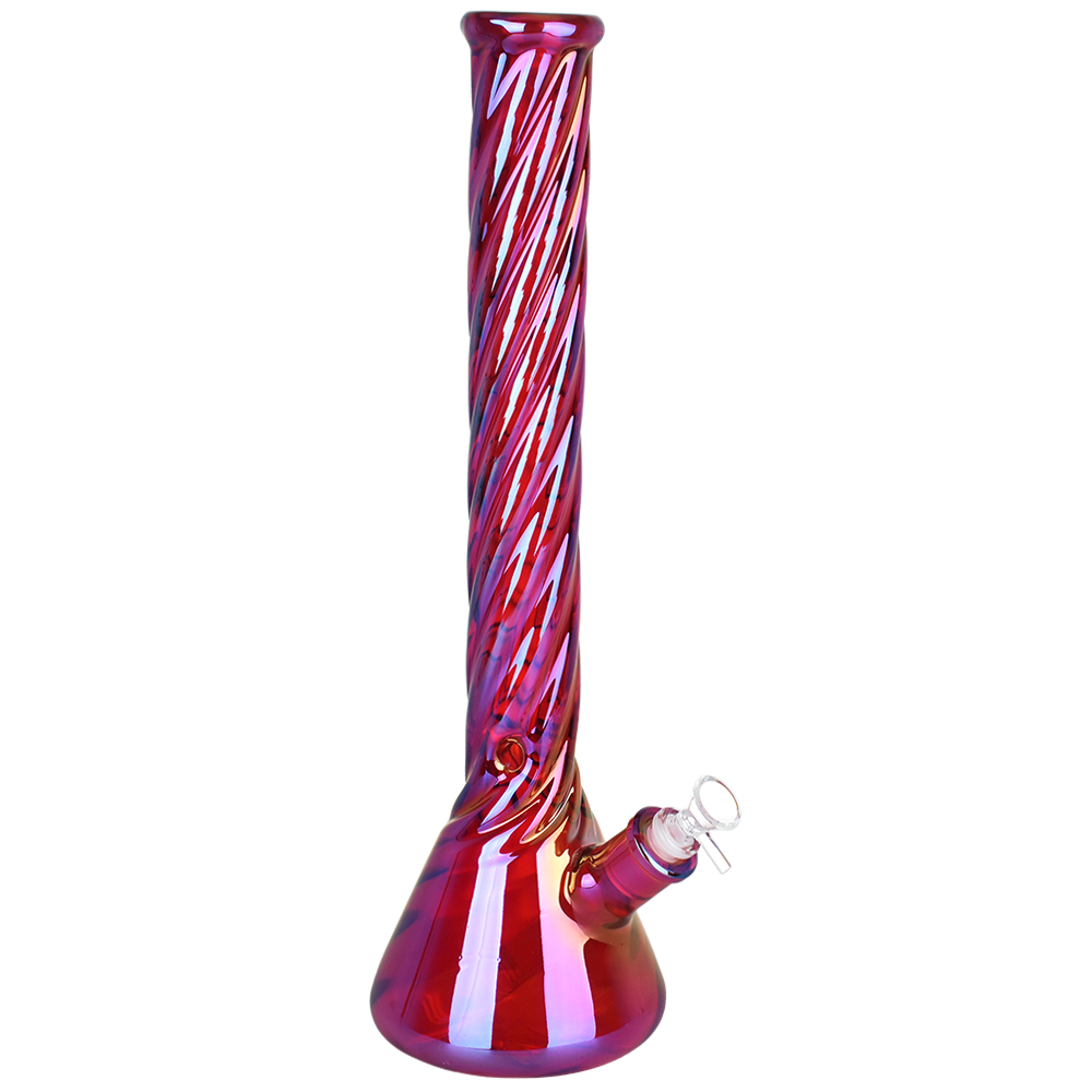 Ruby Luster Beaker Bong Large Bongs - Tophatter Daily Deals