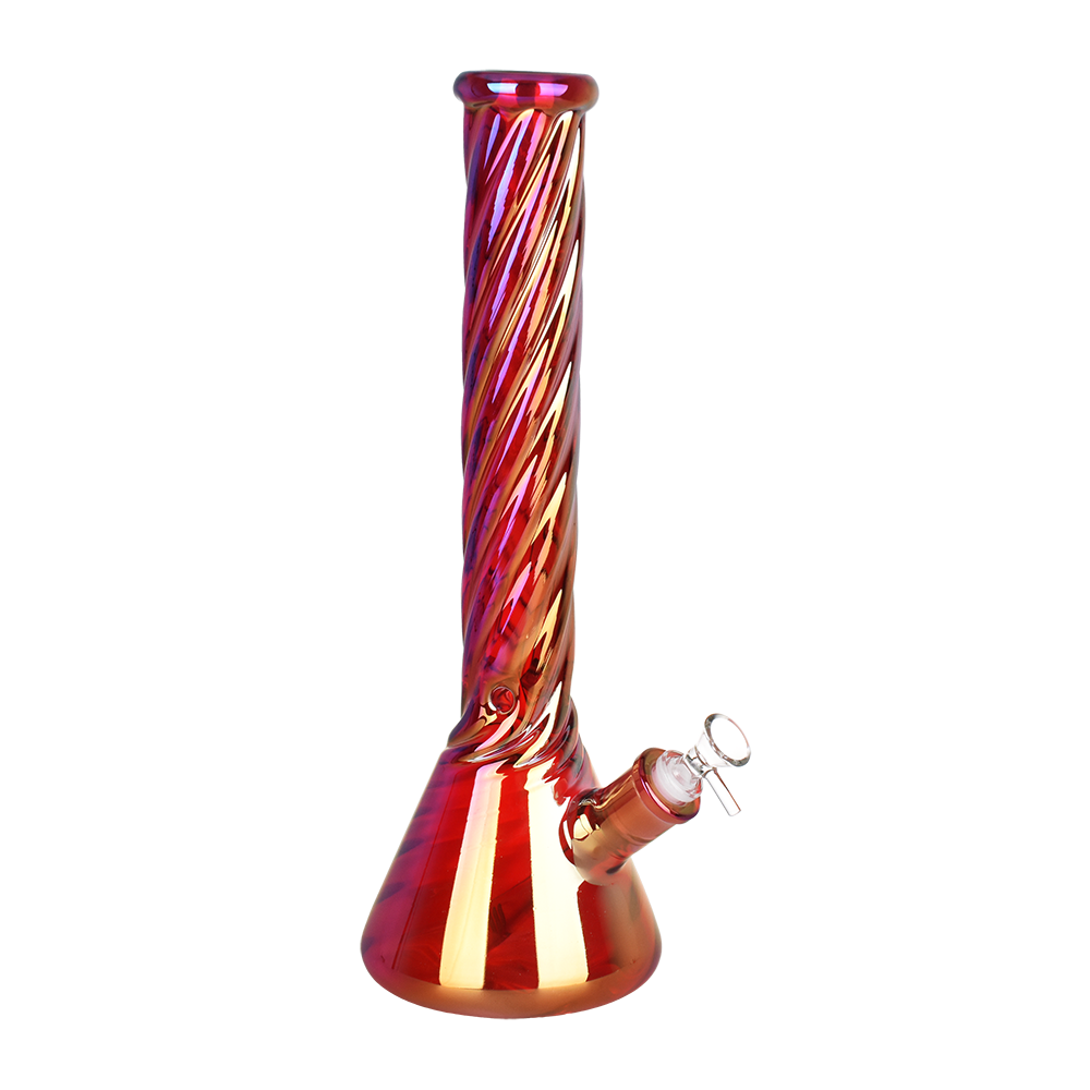 Ruby Luster Beaker Bong Medium Bongs - Tophatter Daily Deals