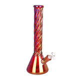 Ruby Luster Beaker Bong Medium Bongs - Tophatter Daily Deals