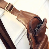 Rugged Vintage Leather Sling Bag Handbags & Wallets - Tophatter Daily Deals