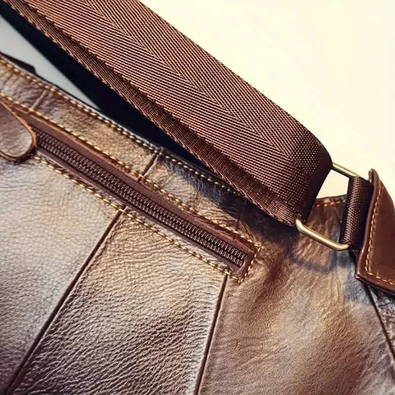 Rugged Vintage Leather Sling Bag Handbags & Wallets - Tophatter Daily Deals
