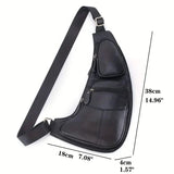 Rugged Vintage Leather Sling Bag Handbags & Wallets - Tophatter Daily Deals