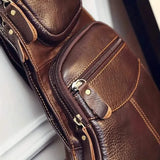 Rugged Vintage Leather Sling Bag Handbags & Wallets - Tophatter Daily Deals