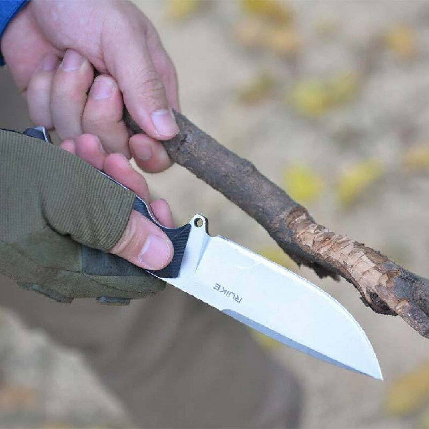 RUIKE FULL TANG KNIFE JAGER F118-B WITH SCABBARD - Tophatter's Army Deals KNIVES - Tophatter Daily Deals