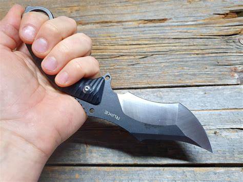 RUIKE KNIFE F181-B1 BLACK/SILVER - Tophatter's Army Deals KNIVES - Tophatter Daily Deals