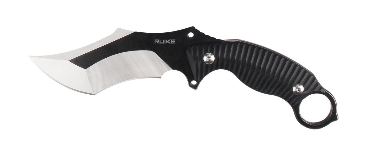 RUIKE KNIFE F181-B1 BLACK/SILVER - Tophatter's Army Deals KNIVES - Tophatter Daily Deals