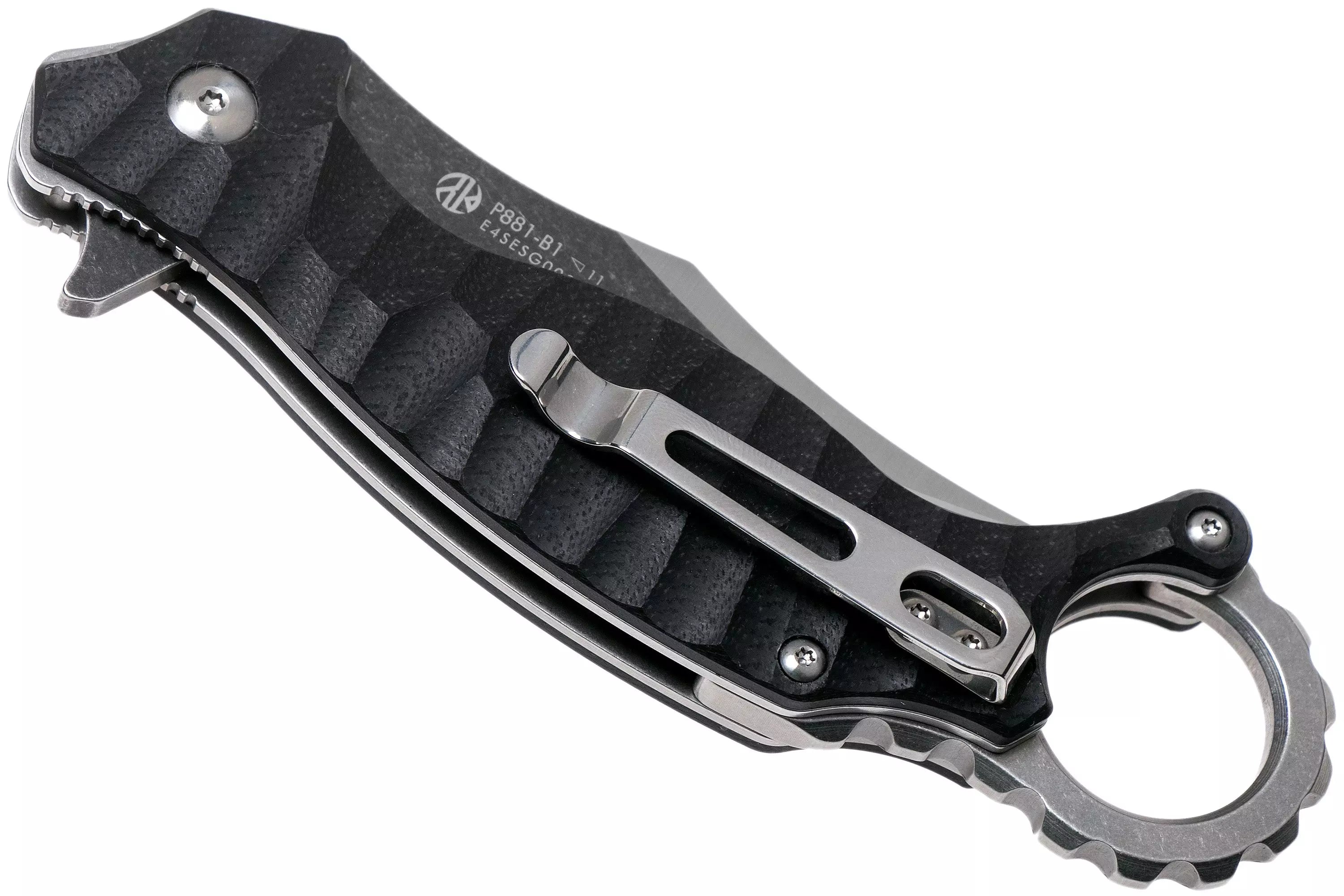 RUIKE KNIFE F181-B1 BLACK/SILVER - Tophatter's Army Deals KNIVES - Tophatter Daily Deals