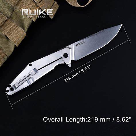 RUIKE KNIFE G10 BLACK FOLDING KNIFE D191-B - Tophatter's Army Deals KNIVES - Tophatter Daily Deals