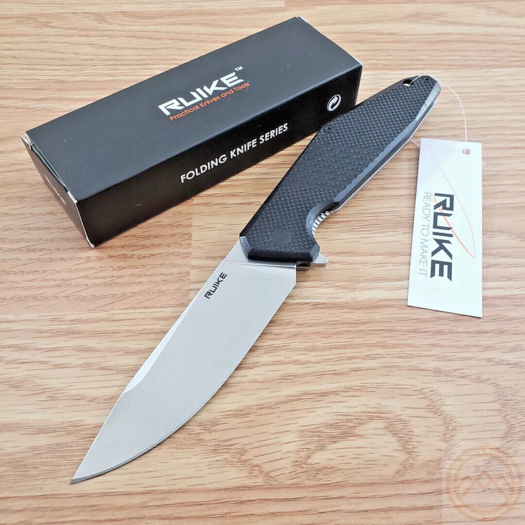 RUIKE KNIFE G10 BLACK FOLDING KNIFE D191-B - Tophatter's Army Deals KNIVES - Tophatter Daily Deals