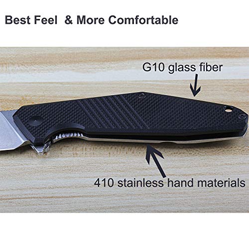 RUIKE KNIFE G10 BLACK FOLDING KNIFE D191-B - Tophatter's Army Deals KNIVES - Tophatter Daily Deals