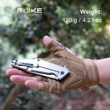 RUIKE KNIFE G10 BLACK FOLDING KNIFE D191-B - Tophatter's Army Deals KNIVES - Tophatter Daily Deals