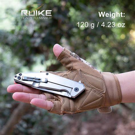 RUIKE KNIFE G10 BLACK FOLDING KNIFE D191-B - Tophatter's Army Deals KNIVES - Tophatter Daily Deals