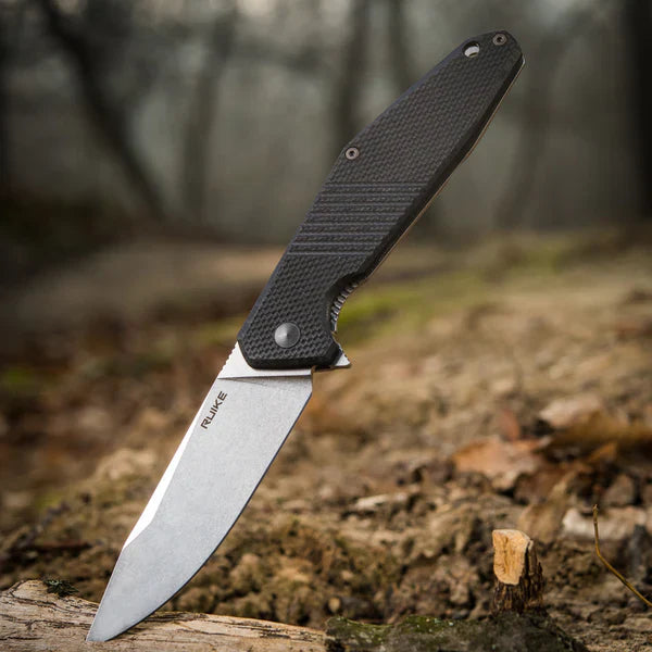 RUIKE KNIFE G10 BLACK FOLDING KNIFE D191-B - Tophatter's Army Deals KNIVES - Tophatter Daily Deals
