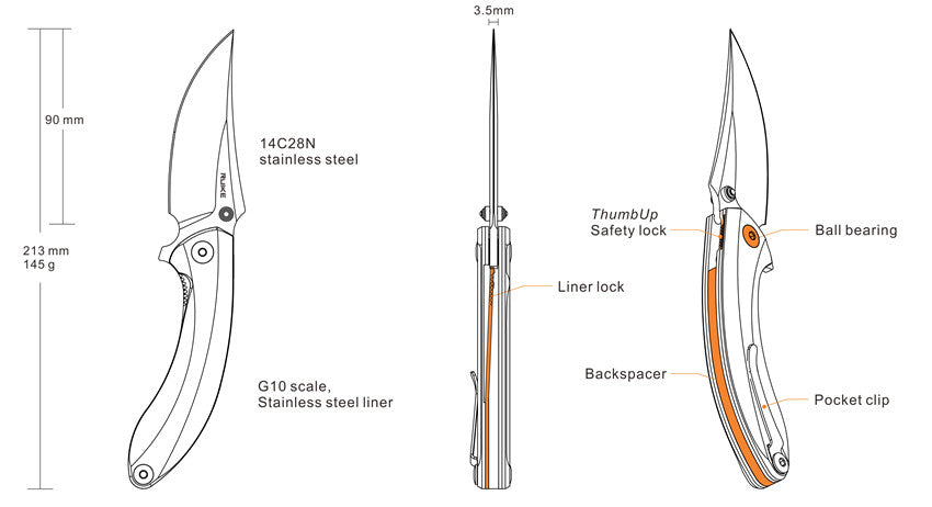 RUIKE KNIFE P155-W - Tophatter's Army Deals KNIVES - Tophatter Daily Deals