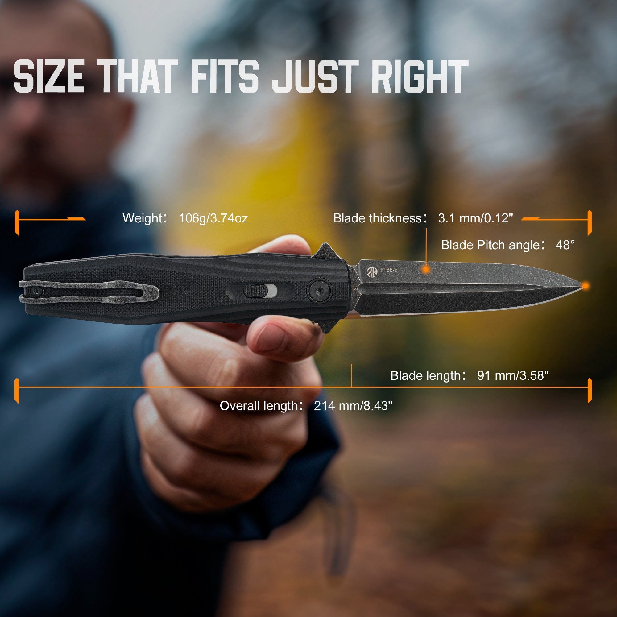 RUIKE KNIFE P188-E - Tophatter's Army Deals KNIVES - Tophatter Daily Deals