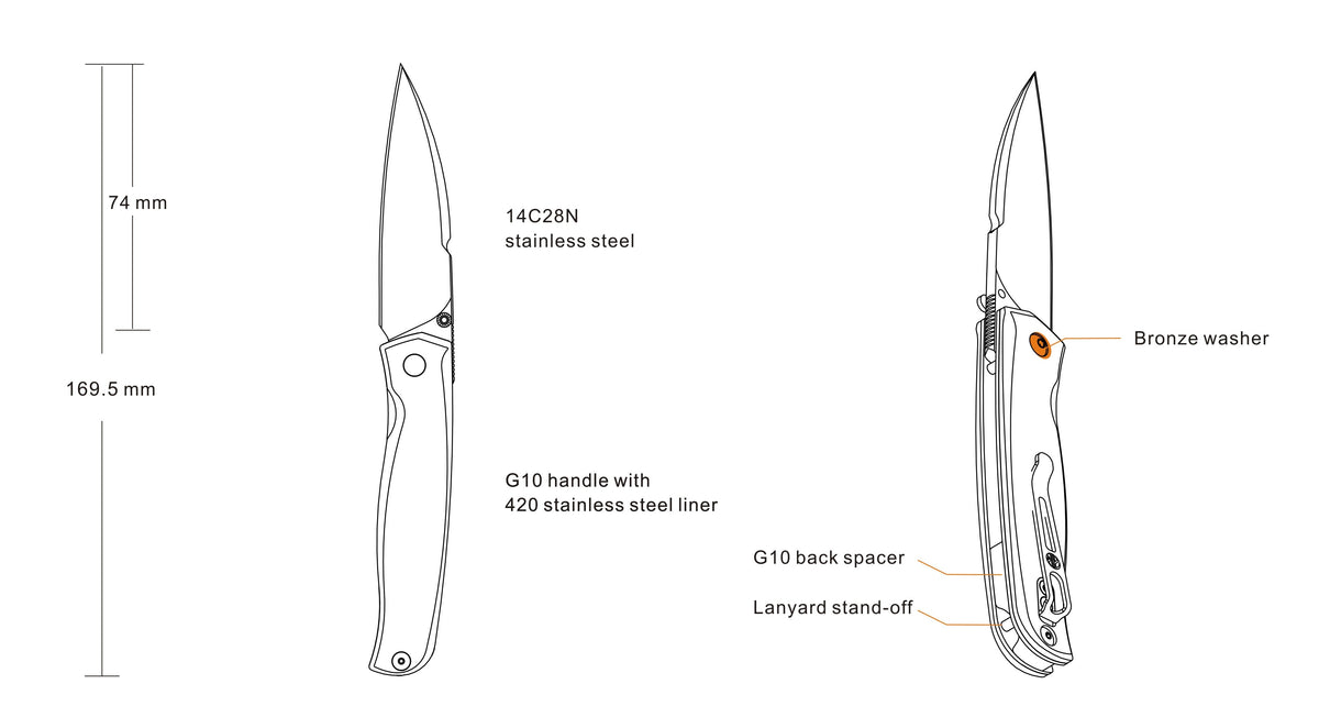 RUIKE KNIFE P662-B - Tophatter's Army Deals KNIVES - Tophatter Daily Deals
