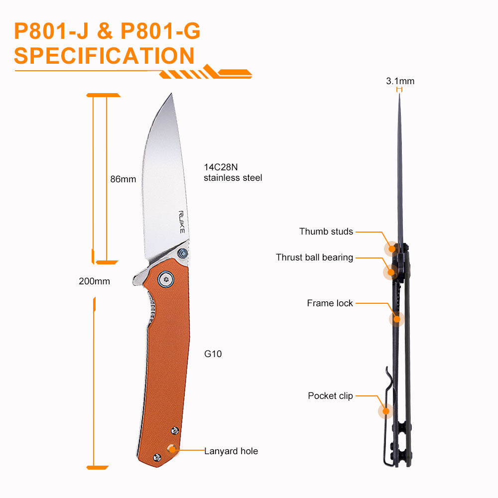 RUIKE KNIFE P801-J - Tophatter's Army Deals KNIVES - Tophatter Daily Deals