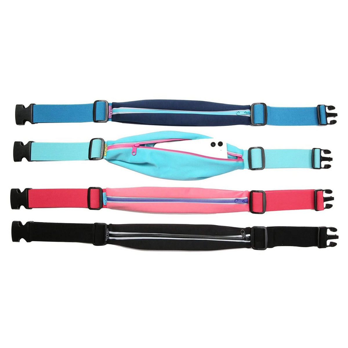 Running Belt Adjustable Waist Pack and Phone Holder with Reflective Zipper Phone Mounts & Holders - Tophatter Daily Deals