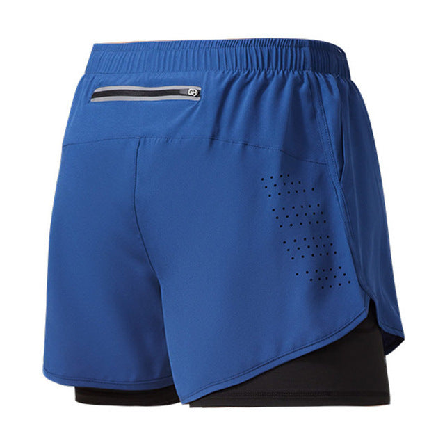 Men's Running Shorts Quick-drying Blue Pants - Tophatter Daily Deals