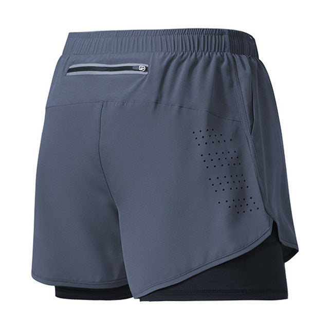 Men's Running Shorts Quick-drying Gray Pants - Tophatter Daily Deals