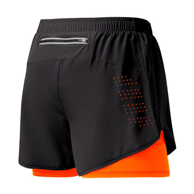 Men's Running Shorts Quick-drying Orange Pants - Tophatter Daily Deals