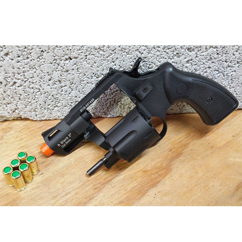 Zoraki R2 Black 2" Barrel - Front Firing Blank Revolver Starter Pistol - Tophatter's Weapons'N'Deals Blank Firing Replica Guns - Tophatter Daily Deals