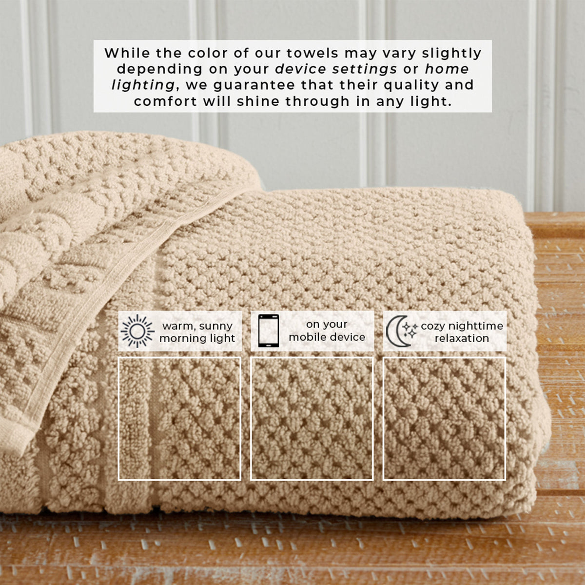 100% Cotton Checkered Jacquard Bath Towel Set - Giuliana Collection Bath - Tophatter Daily Deals