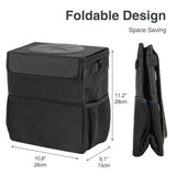 Ryhpez Car Trash Can with Lid - Car Trash Bag Hanging with Storage Pockets Automotive - Tophatter Daily Deals