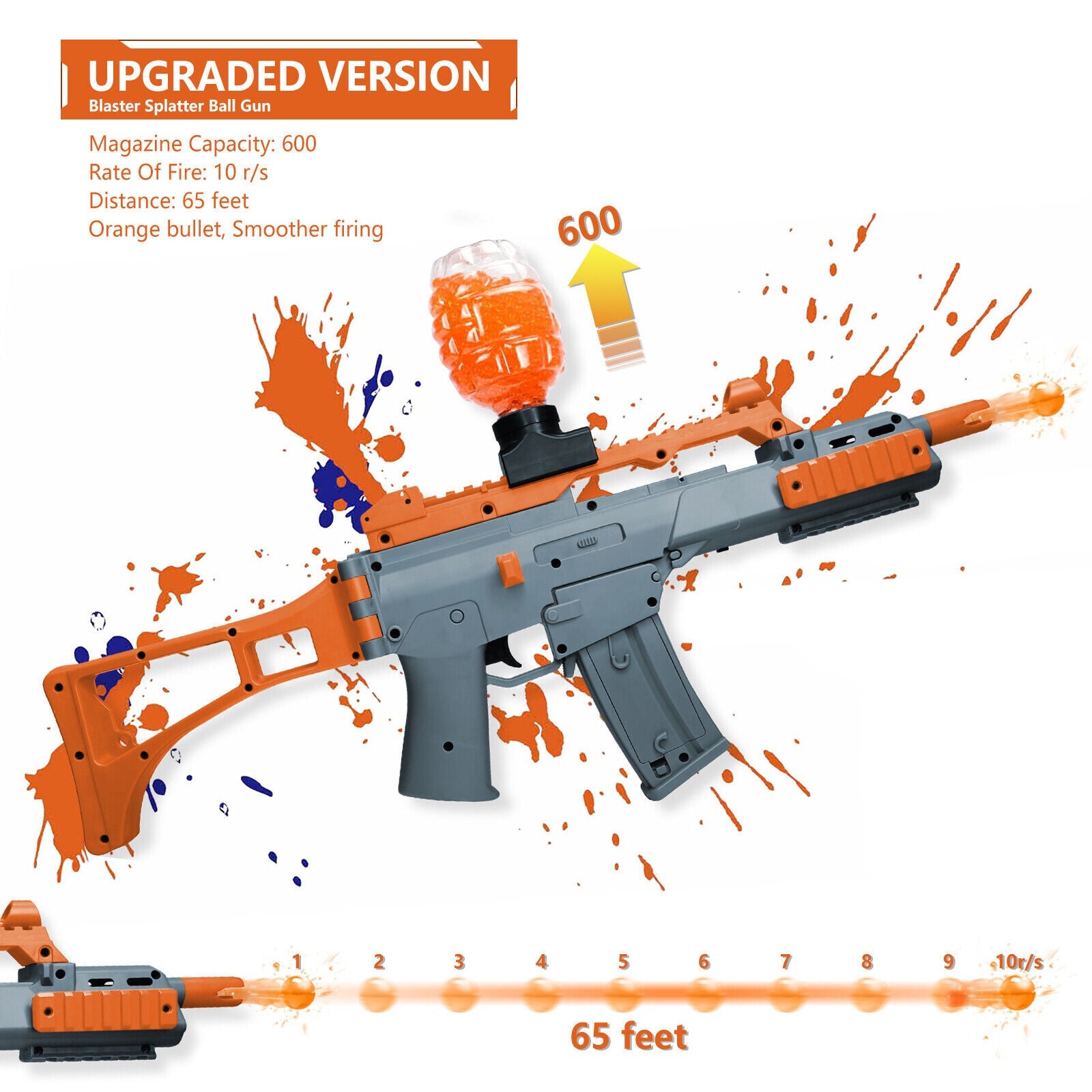 Electric Gel Ball Blaster G36 Automatic Outdoor Toys Splatter Ball Gun - Tophatter Daily Deals