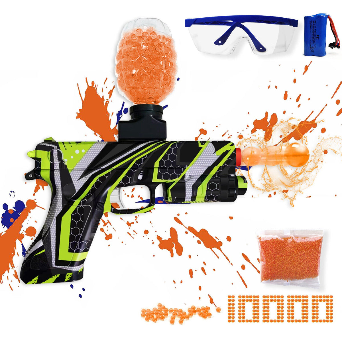 Electric Gel Ball Blaster Automatic Outdoor Toys Splatter Ball - Tophatter Daily Deals