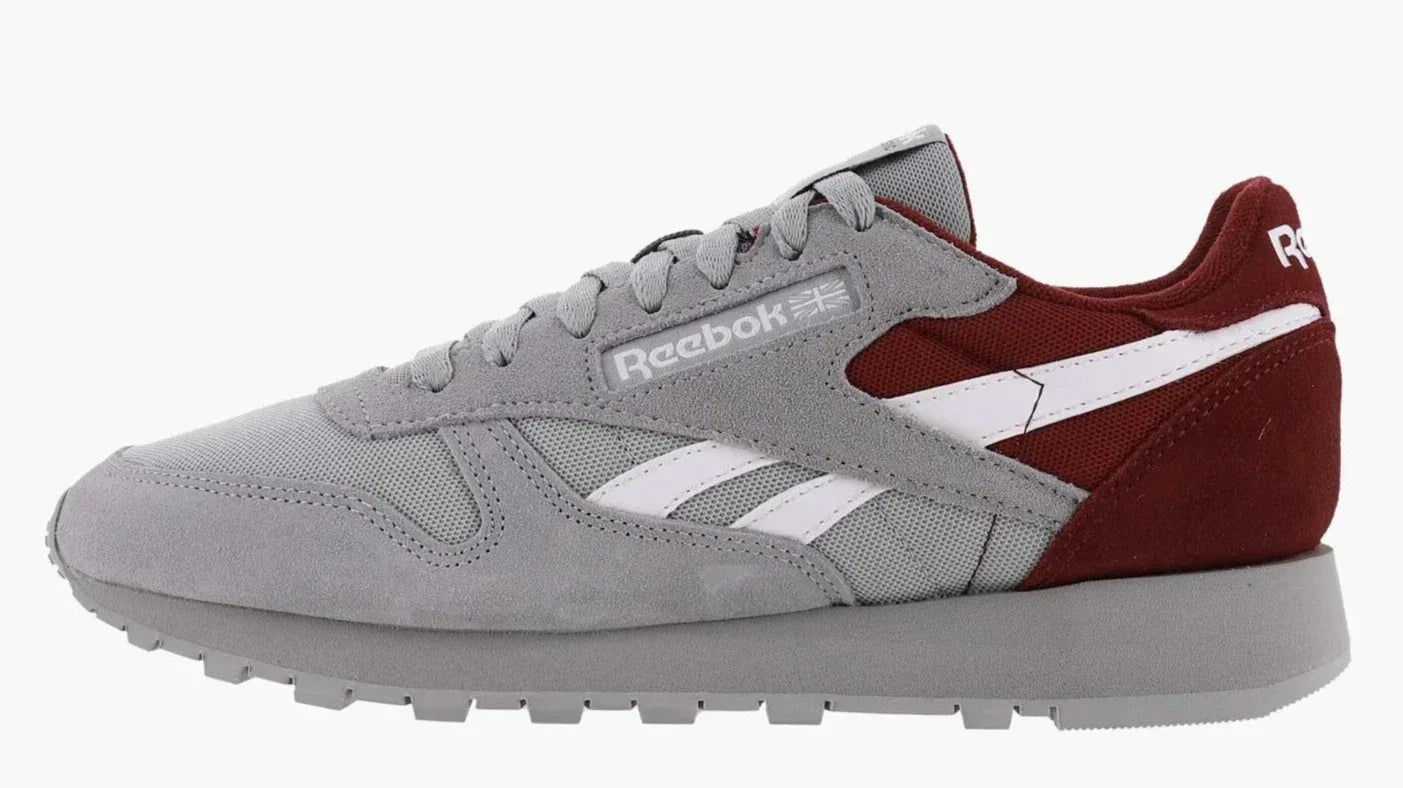 Reebok Men's Classic Leather Shoes - Pugry3/Ftwwht/Clabur Pugry3 Ftwwht Clabur Footwear - Tophatter Daily Deals