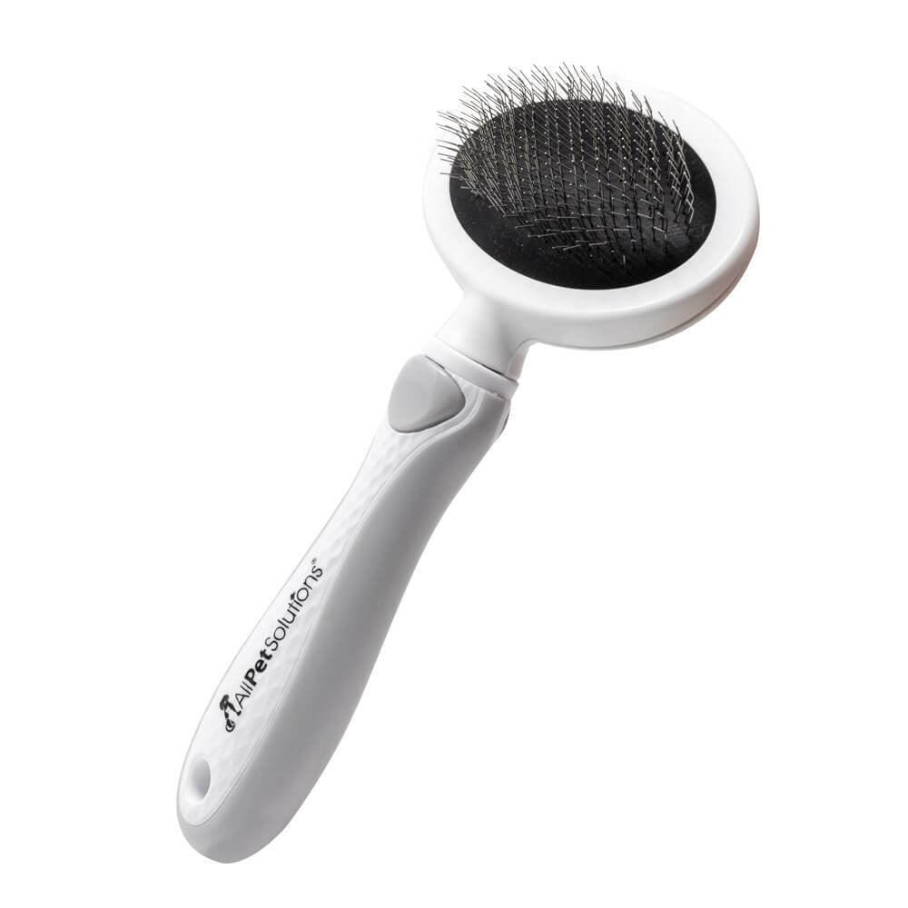 Best Grooming Brush for Dogs - All Pet Solutions Dog Puppy Cat Pet Grooming Comb, Slicker Brush, Dematting Tool Round Slicker Brush Pet Products - Tophatter Daily Deals