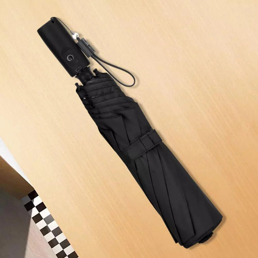 Sun Protection Umbrella - UV Blocking Umbrella With Fan 3 in 1 With Sun Umbrella For Travel Fishing Hot Accessories - Tophatter Daily Deals