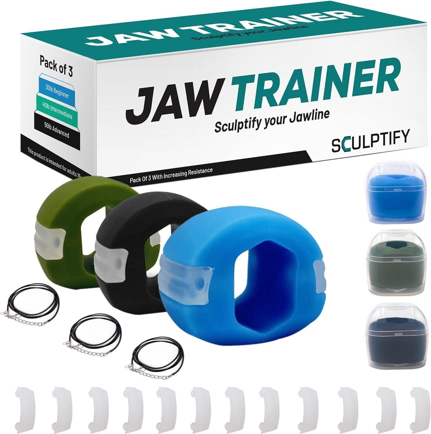 Jawline Workout Tool - Jaw Trainer Silica Gel Jaw Line Jaw Exerciser Face Neck Mouth Toning Jawrsize Training Ball Personal Care - Tophatter Daily Deals