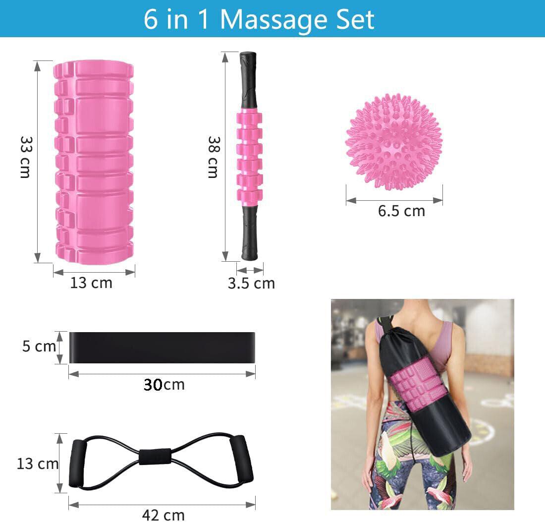 Sports Direct Foam Roller - Yoga Massage Roller Foam Roller Ball Spiky Muscle Relief Training Exercise Sets Yoga Product - Tophatter Daily Deals