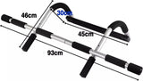 Exercise Bar for Door - Iron Gym Pull Up Bars Door Fitness Equipment Total Upper Body Workout Bar for Doorway, Adjustable Width Locking, No Screws Portable Exercise & Fitness - Tophatter Daily Deals
