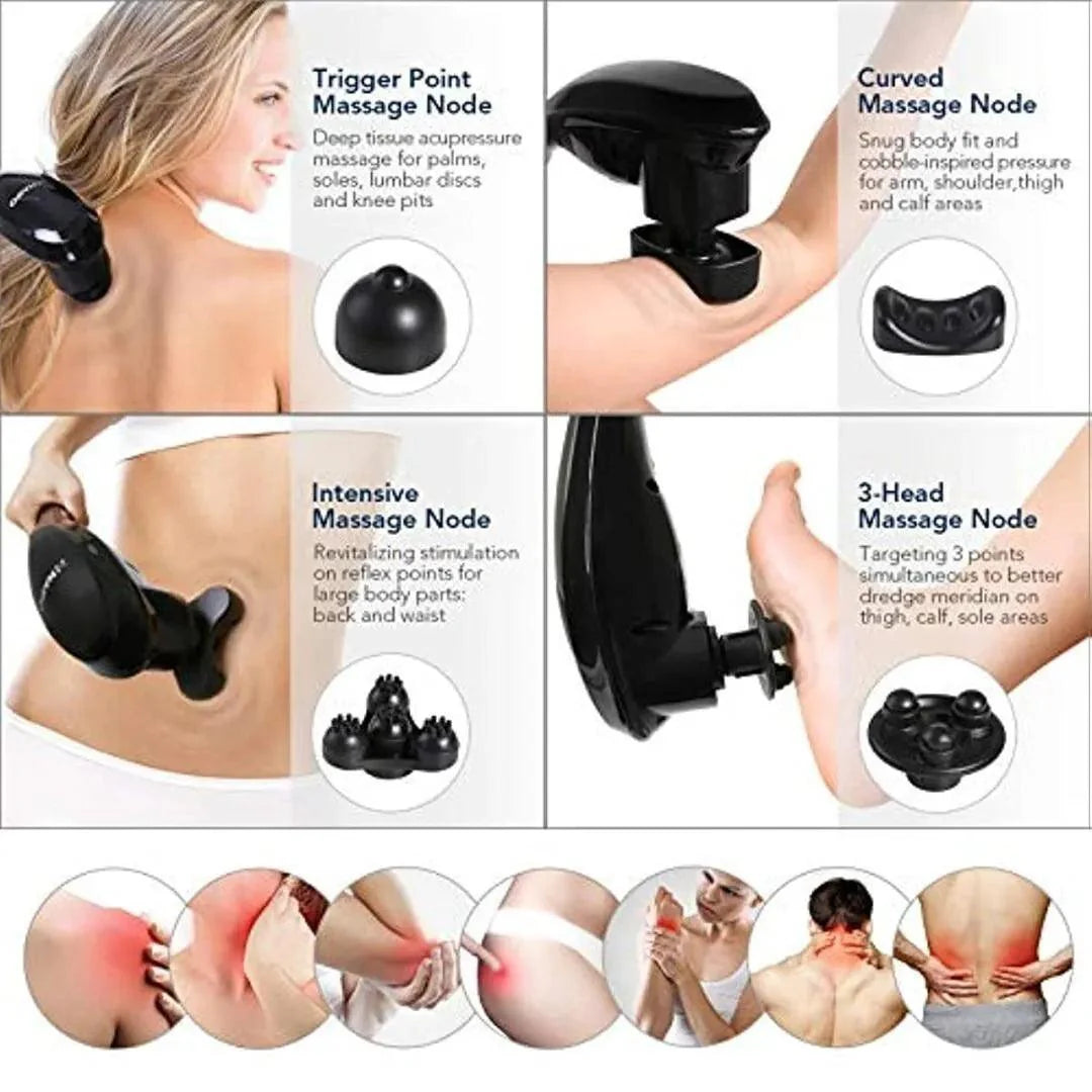 Hand Held Massager UK - Cordless Neck Back Massager Handheld Deep Tissue Percussion Massage Muscle Pain Health Care - Tophatter Daily Deals