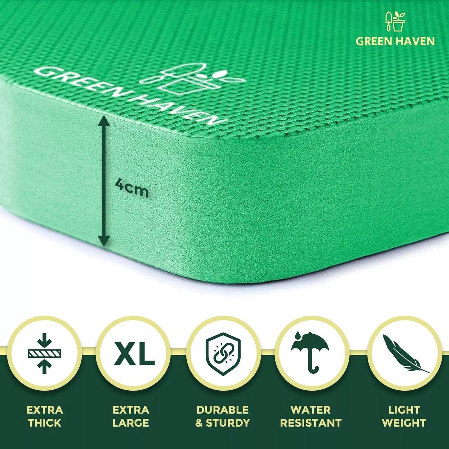 Garden Kneeling Pad - Green Garden Thick Kneeling Pad Kneeler Mat Kneel Pad Protection Knee 43x28x4cm Personal Care - Tophatter Daily Deals