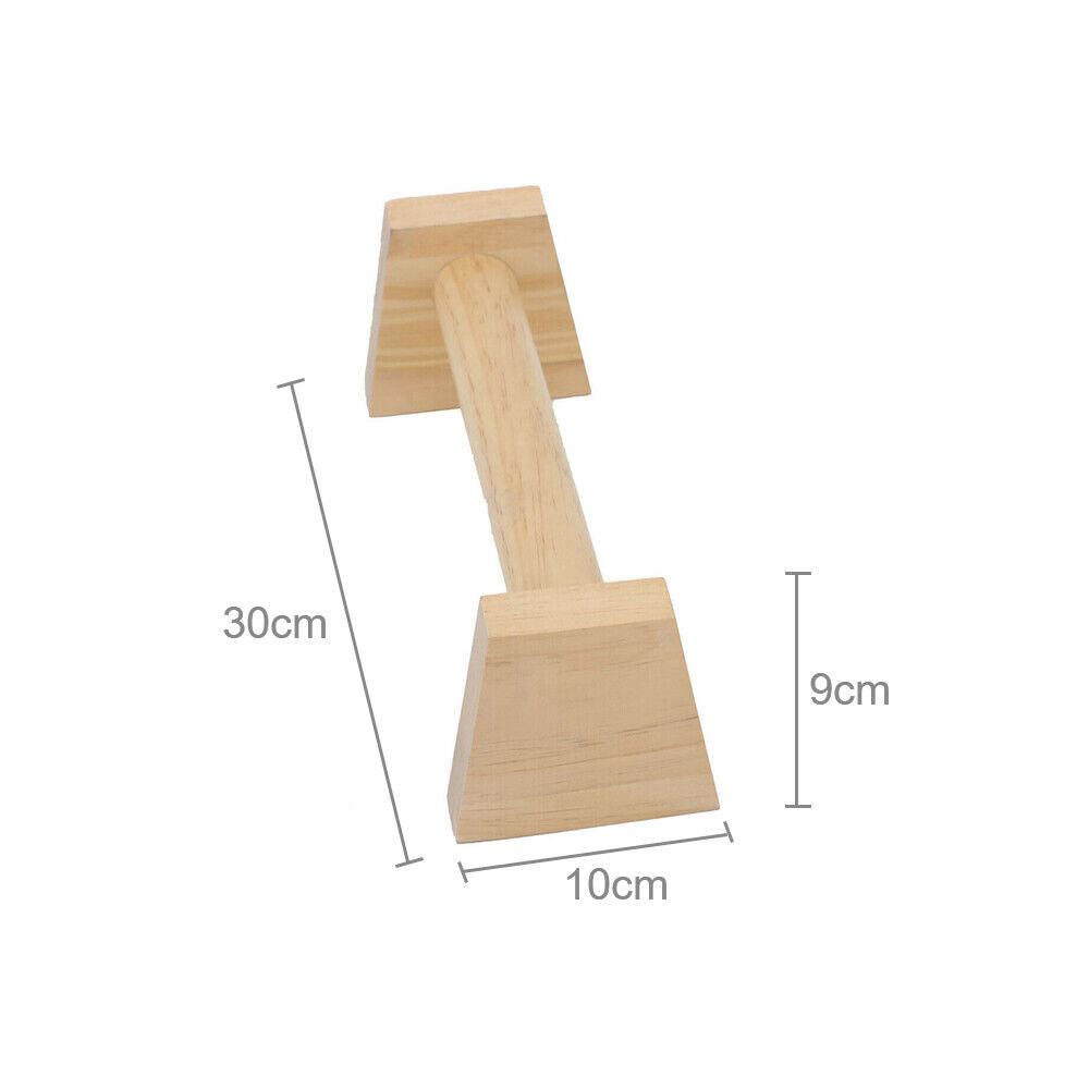 Wooden Parallettes UK - Fitness Push Up Bars Wooden Mini Parallettes Gymnastics Bars Exercise & Fitness - Tophatter Daily Deals
