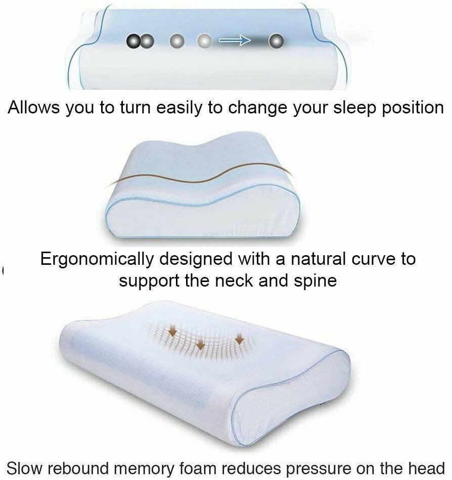 Cool Pillows UK - Memory Foam Pillows for Head Neck Back Body Sleeping Pillow - Tophatter Daily Deals