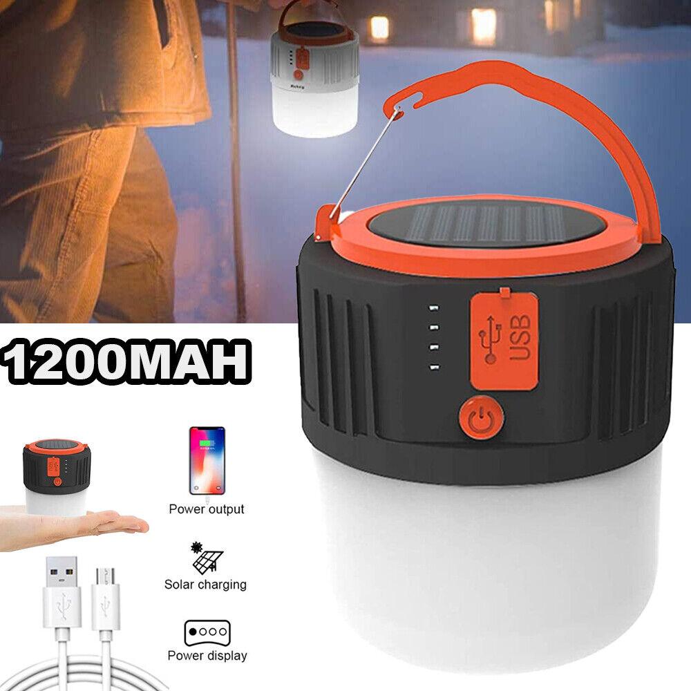 Lights for Camping Tents - Solar 42LEDs Camping Light Tent Lamp USB Rechargeable Lantern Flashlight UK Outdoor Recreation - Tophatter Daily Deals