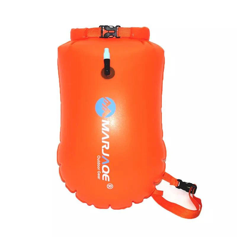 Best Waterproof Bag For Swimming - Inflatable Open Water Swim Buoy Air Bag Device Pool Buoy Tow Float Bag Swimming Orange B Swimming - Tophatter Daily Deals