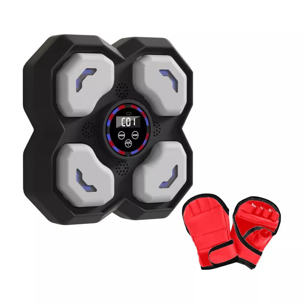 Music Boxing Machine UK - Wall Mounted Music Punching Machine Bluetooth Smart Music Boxing Workout Machine Indoor React Exercise Machine Kid Black Sports - Tophatter Daily Deals