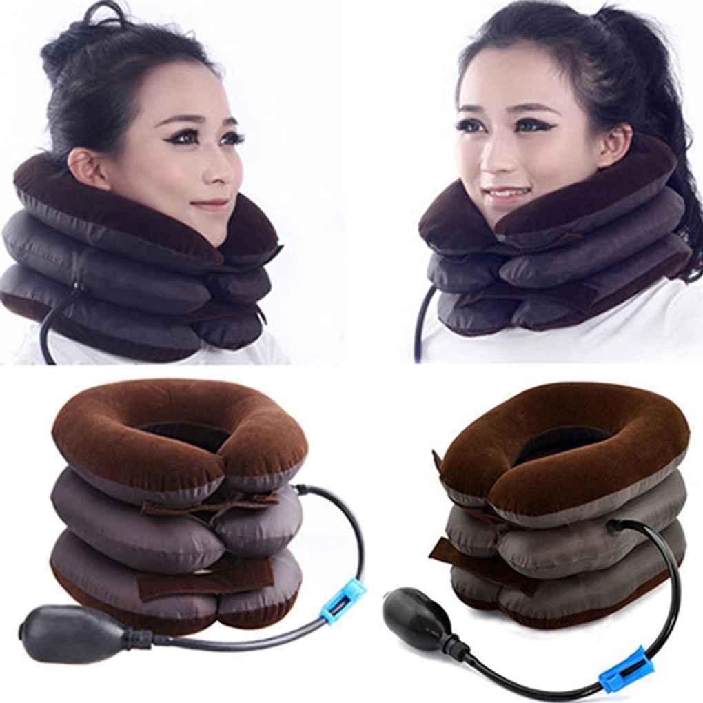 Cervical Neck Traction Device - Cervical Traction Collar, Inflatable Cervical Collar Neck Relief Traction Brace Support Stretcher Device Exercise & Fitness - Tophatter Daily Deals