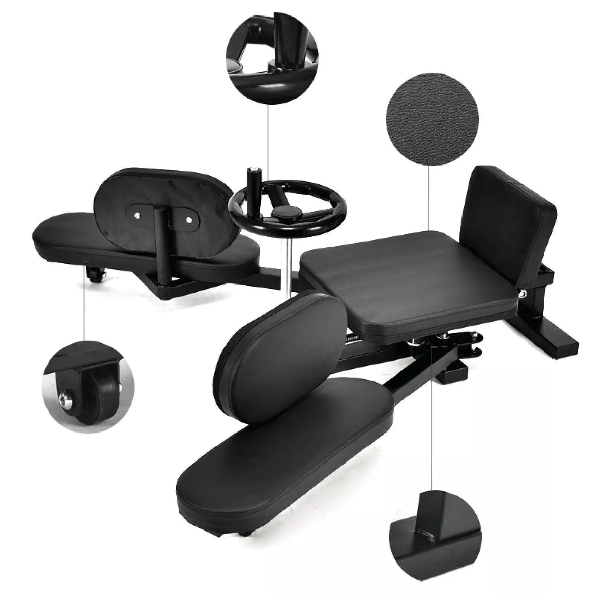 Leg Stretching Machine - Heavy Duty Trainer Leg Stretcher Machine Leg Stretcher Bar Exercise & Fitness - Tophatter Daily Deals