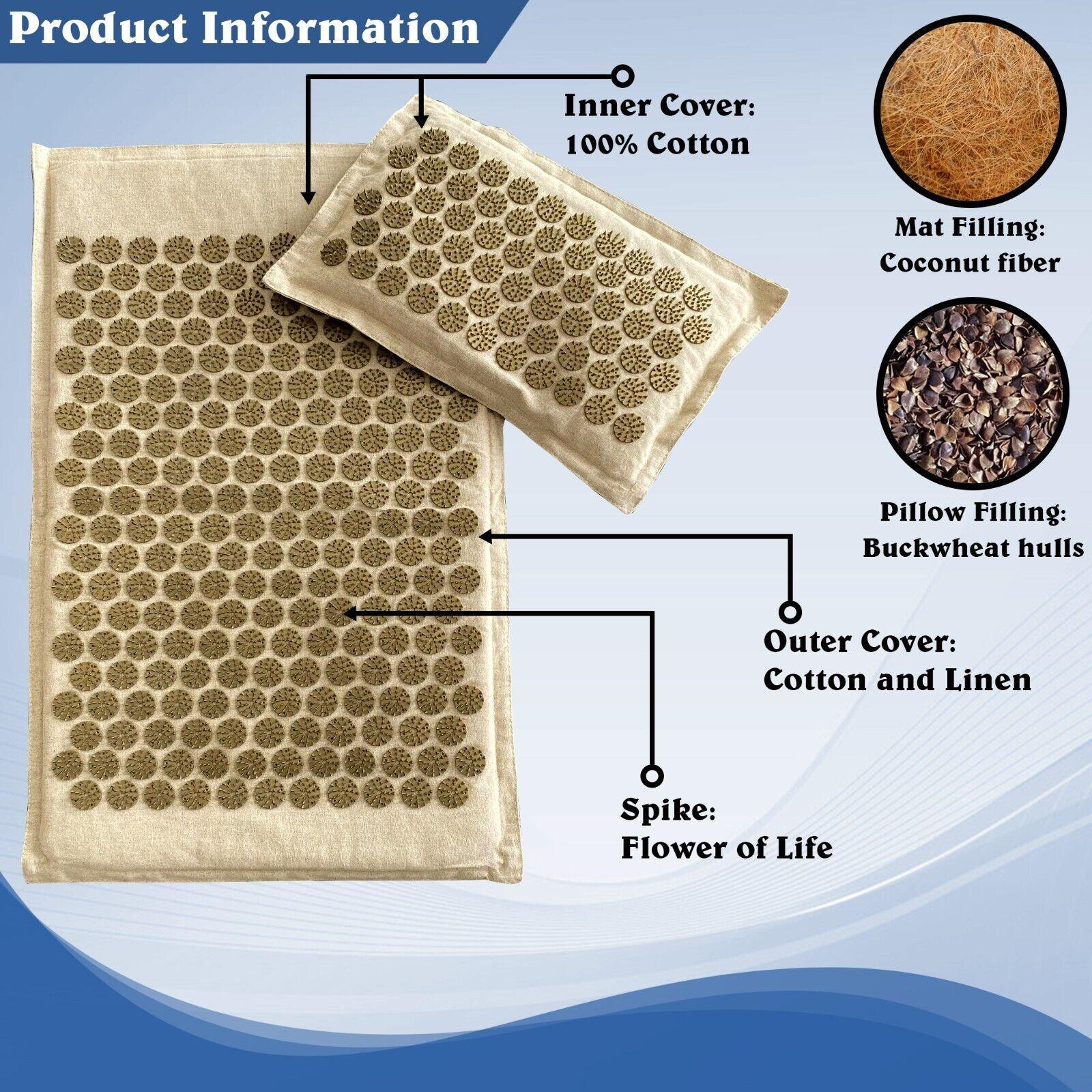 Best Acupressure Mat UK - Yoga Acupressure Massage Mat Ball Spiky Pain Stress Soreness Relax Body Yoga Product - Tophatter Daily Deals